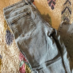 Acid wash skinny jeans